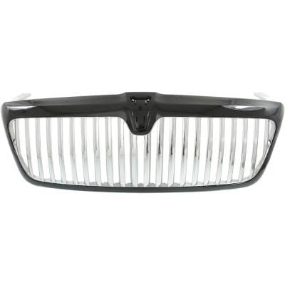 New Black Shell Grille Assembly Compatible With Lincoln Navigator Ultimate 8 Cyl 5.4L 2004-2006 By thumbnail 2