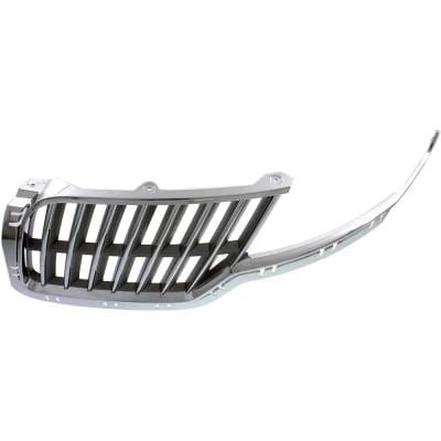New Chrome Shell Grille Assembly Compatible With Lincoln Mkz Base 6 Cyl 3.5L Mkz Hybrid 4 Cyl 2.5L thumbnail 8