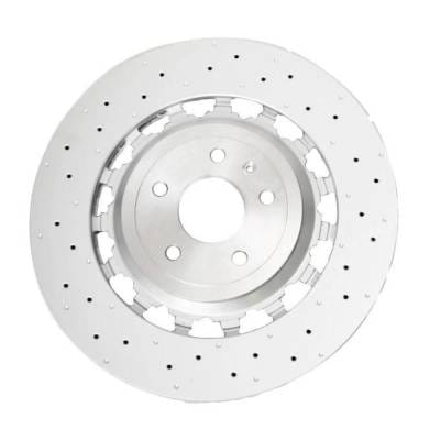 New Cross-Drilled Brake Disc Compatible With Audi Tt Rs Quattro All Submodels By Shw8s0615301l thumbnail 4