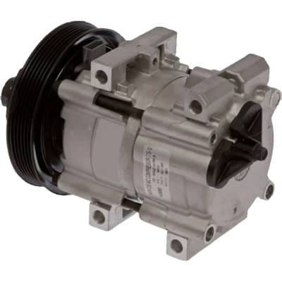 New 6-Groove Pulley A/C Compressor Compatible With Ford Bronco Custom 6 Cyl 4.9L F-350 Custom 8 Cyl thumbnail 4