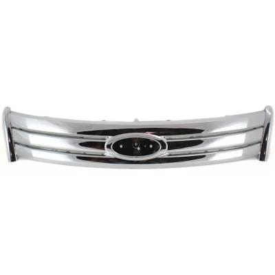 New Chrome Grille Assembly Compatible With Ford Taurus Se 6 Cyl 3.5L Taurus Limited 6 Cyl 3.5L thumbnail 2
