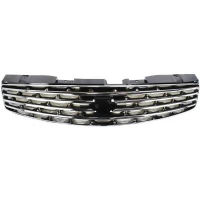 Chrome Shell Grille Assembly Compatible With Infiniti G35 Base 6 Cyl 3.5L 2003-2007 By In1200107 thumbnail 2