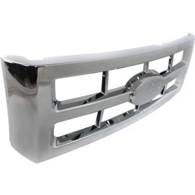 New Chrome Grille Assembly Compatible With Ford Escape Xls 4 Cyl 2.5L Escape Xlt 4 Cyl 2.3L Escape thumbnail 6