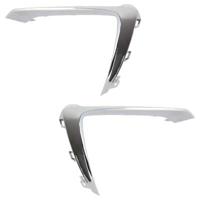 New Pair Of Grille Trim Compatible With Chevrolet Cruze Lt 4 Cyl 1.4L Cruze Premier 4 Cyl 1.4L 2019 thumbnail 2