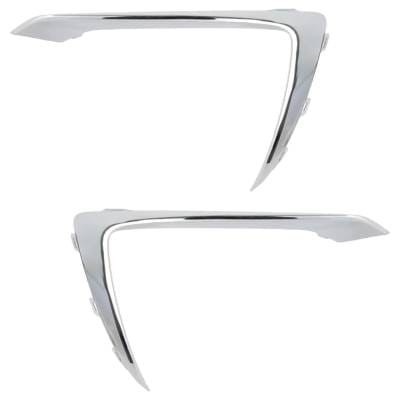 New Pair Of Grille Trim Compatible With Chevrolet Cruze Lt 4 Cyl 1.6L Cruze Lt 4 Cyl 1.4L 2019 By thumbnail 4