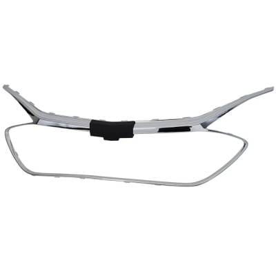 Chrome Grille Trim Compatible With Chevrolet Malibu All Submodels 2019-2022 Gm1202106 84473374-Pfm thumbnail 2