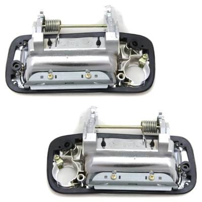 Front Pair Exterior Door Handle Compatible With 1991-1997 Toyota Land Cruiser Chrome With Key Hole thumbnail 5