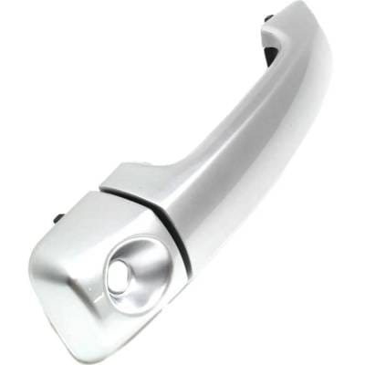 Front Left (Driver Side) Exterior Door Handle Compatible With 2007-2014 Toyota Fj Silver With Key thumbnail 6