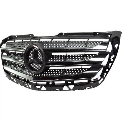 New Black Grille Assembly Compatible With Mercedes Benz Sprinter 2500 Base 4 Cyl 2.1L Sprinter 3500 thumbnail 6