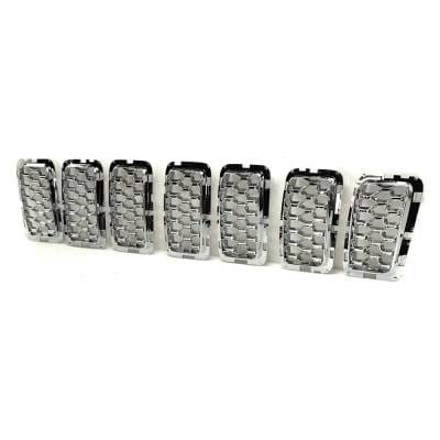 New Chrome Grille Assembly Compatible With Jeep Grand Cherokee Overland 8 Cyl 5.7L Grand Cherokee thumbnail 6