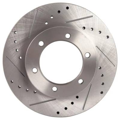 New Cross-Drilled And Slotted Brake Disc Compatible With Toyota 4Runner Dlx 6 Cyl 3.0L Pickup Rn63 4 thumbnail 2