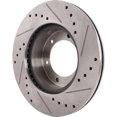 New Cross-Drilled And Slotted Brake Disc Compatible With Toyota 4Runner Dlx 6 Cyl 3.0L Pickup Rn63 4 thumbnail 12