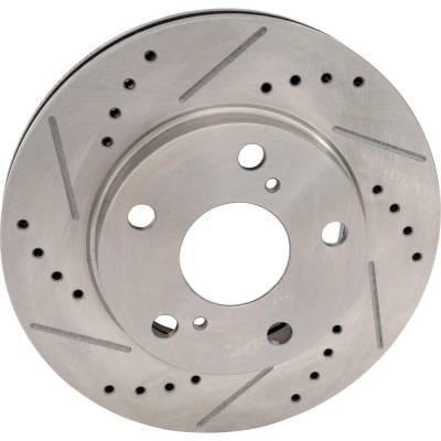 New Cross-Drilled And Slotted Brake Disc Compatible With Toyota Camry Le 4 Cyl 2.2L Camry Se 4 Cyl thumbnail 6