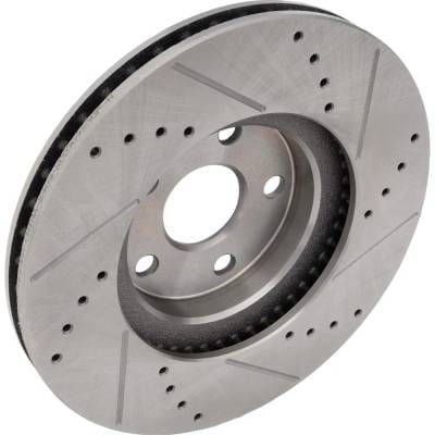 New Cross-Drilled Brake Disc Compatible With Pontiac Scion Toyota Corolla Xrs 4 Cyl 1.8L Vibe Gt 4 thumbnail 4