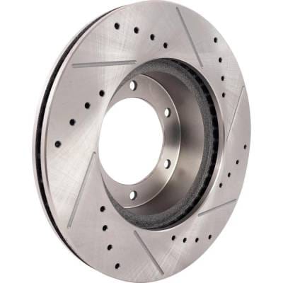 New Cross-Drilled And Slotted Brake Disc Compatible With Toyota T100 Sr5 6 Cyl 3.4L 4Runner Sr5 4 thumbnail 12