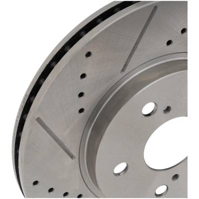 New Cross-Drilled Brake Disc Compatible With Lexus Toyota Sienna Xle Limited 6 Cyl 3.3L Avalon Xls 6 thumbnail 8
