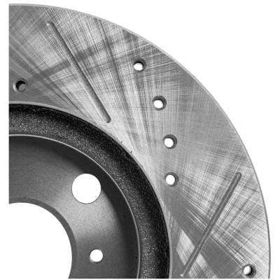 New Cross-Drilled And Slotted Brake Disc Compatible With Scion Xb Base 4 Cyl 1.5L Xa Base 4 Cyl 1.5L thumbnail 14