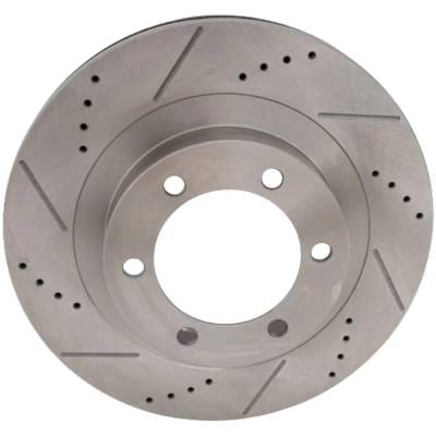 New Cross-Drilled And Slotted Brake Disc Compatible With Lexus Toyota 4Runner Limited 8 Cyl 4.7L thumbnail 6