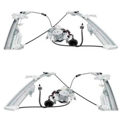 Front Left And Front Right Window Regulator Compatible With Infiniti G35 Sport G35 Base 2003-2007 thumbnail 8