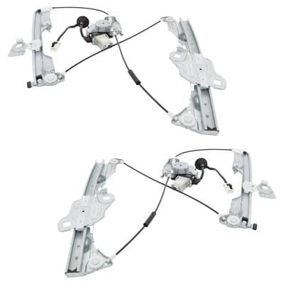 Front Left And Front Right Window Regulator Compatible With Infiniti G35 Sport G35 Base 2003-2007 By thumbnail 10