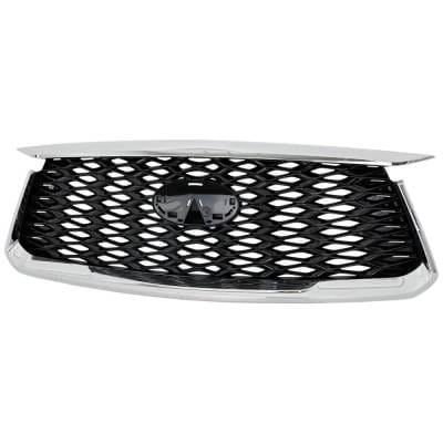 Chrome Shell Grille Assembly Compatible With Infiniti Qx60 Pure 6 Cyl 3.5L 2022-2024 In1200141 thumbnail 2