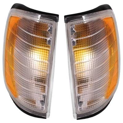 New Pair Of Corner Light Compatible With Mercedes Benz E420 Base 8 Cyl 4.2L E320 Base 6 Cyl 3.2L thumbnail 2