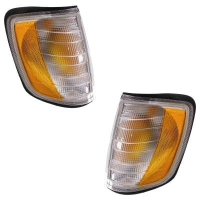 New Pair Of Corner Light Compatible With Mercedes Benz E420 Base 8 Cyl 4.2L E300 Base 6 Cyl 3.0L thumbnail 4