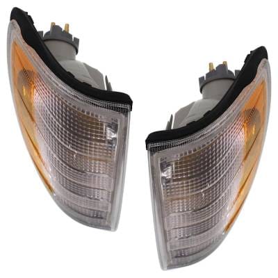 New Pair Of Corner Light Compatible With Mercedes Benz E500 Base 8 Cyl 5.0L E320 Base 6 Cyl 3.2L thumbnail 8