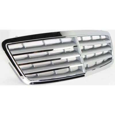 New Chrome Shell Grille Assembly Compatible With Mercedes Benz C350 Sport 6 Cyl 3.5L C230 Kompressor thumbnail 8