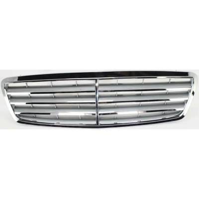 New Chrome Shell Grille Assembly Compatible With Mercedes Benz C230 Sport 6 Cyl 2.5L C230 Kompressor thumbnail 4