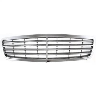 New Chrome Shell Grille Assembly Compatible With Mercedes Benz C32 Amg Base 6 Cyl 3.2L C240 4Matic 6 thumbnail 2