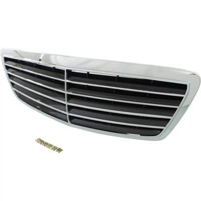 New Chrome Shell Grille Assembly Compatible With Mercedes Benz S430 4Matic 8 Cyl 4.3L S65 Amg Base thumbnail 4