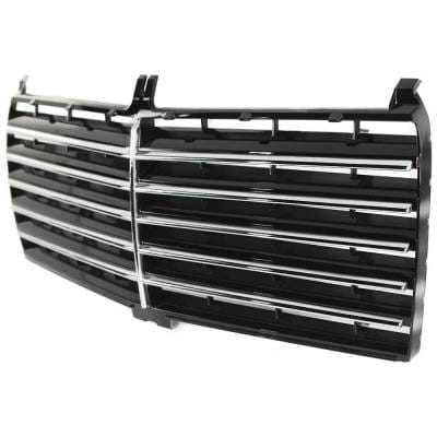 New Black Grille Assembly Compatible With Mercedes Benz 190D 2.2 4 Cyl 2.2L 190E 2.6 6 Cyl 2.6L 190D thumbnail 4