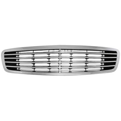 New Chrome Shell Grille Assembly Compatible With Mercedes Benz S430 Base 8 Cyl 4.3L S500 Guard 8 Cyl thumbnail 8