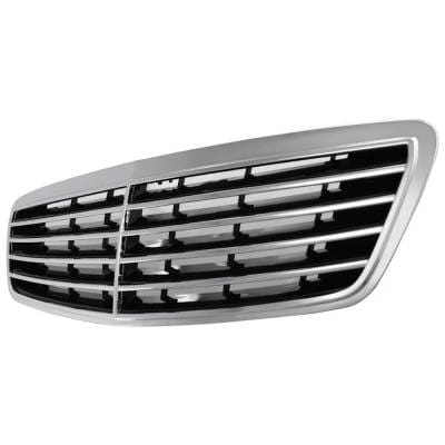 New Chrome Shell Grille Assembly Compatible With Mercedes Benz S55 Amg Base 8 Cyl 5.5L S600 Base 12 thumbnail 4