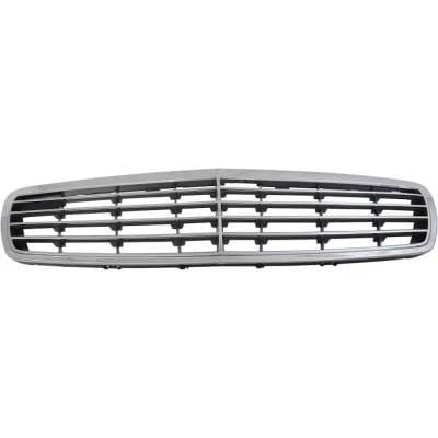 New Chrome Shell Grille Assembly Compatible With Mercedes Benz E320 Base 6 Cyl 3.2L E350 Base 6 Cyl thumbnail 2