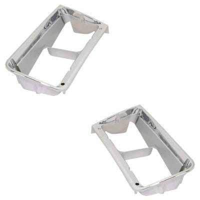 New Pair Of Headlight Bezel Compatible With Freightliner Fld120 Fld12062s 6 Cyl 12.0L Fld120 thumbnail 4