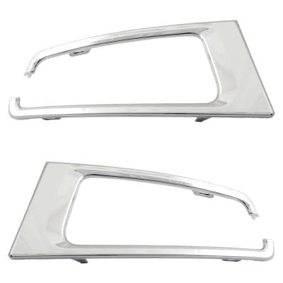New Pair Of Headlight Bezel Compatible With Ford Expedition Ssv 6 Cyl 3.5L Expedition Xl Stx 6 Cyl thumbnail 6