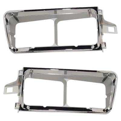 New Pair Of Headlight Bezel Compatible With Freightliner Fld112 Fld11242st 6 Cyl 10.8L Fld112 thumbnail 2