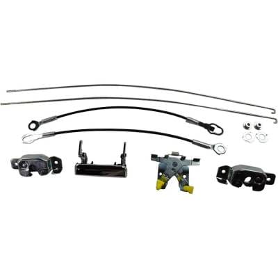 New Chrome Handle Tailgate Lock Compatible With Ford F-350 Special 6 Cyl 4.9L F-350 Custom 6 Cyl thumbnail 2
