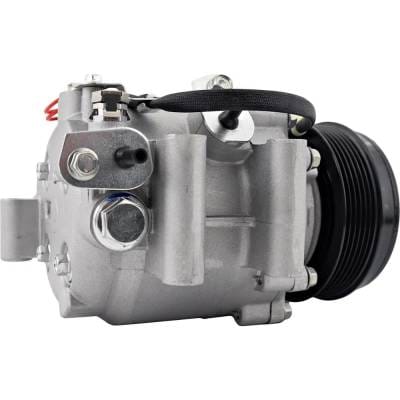 New 6-Groove Pulley A/C Compressor Compatible With Acura Honda Civic Hf 4 Cyl 1.8L Civic Dx 4 Cyl thumbnail 6