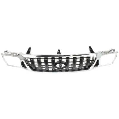 New Chrome Shell Grille Assembly Compatible With Toyota Tacoma Base 4 Cyl 2.7L Tacoma Pre Runner 4 thumbnail 12