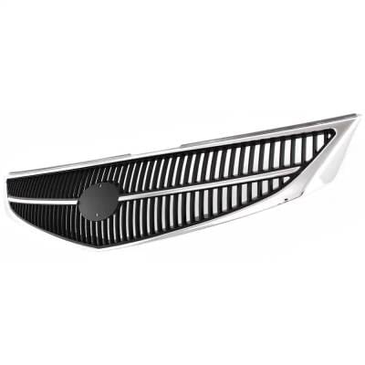 New Chrome Shell Grille Assembly Compatible With Toyota Solara Se 6 Cyl 3.0L Solara Sle 6 Cyl 3.0L thumbnail 4