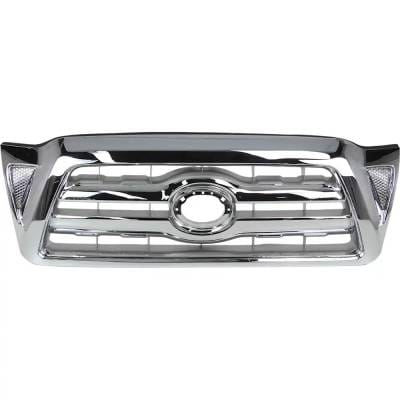New Chrome Grille Assembly Compatible With Toyota Tacoma Base 6 Cyl 4.0L Tacoma Pre Runner 4 Cyl thumbnail 2
