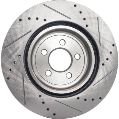 New Cross-Drilled Brake Disc Compatible With Dodge Charger Enforcer 8 Cyl 5.7L Charger Sxt 6 Cyl thumbnail 8