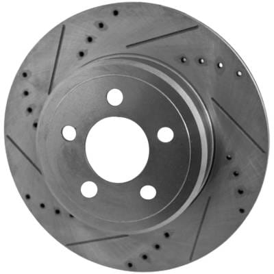 New Cross-Drilled Brake Disc Compatible With Chrysler Dodge 300 Limited 6 Cyl 3.6L Charger R/T 8 Cyl thumbnail 2