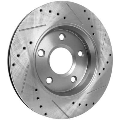 New Cross-Drilled Brake Disc Compatible With Chrysler Dodge Grand Caravan Mainstreet 6 Cyl 3.6L thumbnail 10