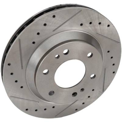 New Cross-Drilled Brake Disc Compatible With Buick Chevrolet Gmc Envoy Slt 6 Cyl 4.2L Trailblazer thumbnail 2