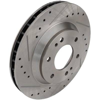New Cross-Drilled Brake Disc Compatible With Buick Chevrolet Gmc Trailblazer Lt 6 Cyl 4.2L Rainier thumbnail 6