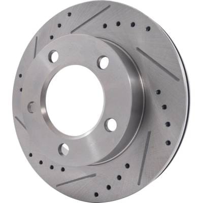 New Cross-Drilled And Slotted Brake Disc Compatible With Ford Bronco Xl 8 Cyl 5.0L Bronco Xlt Sport thumbnail 6
